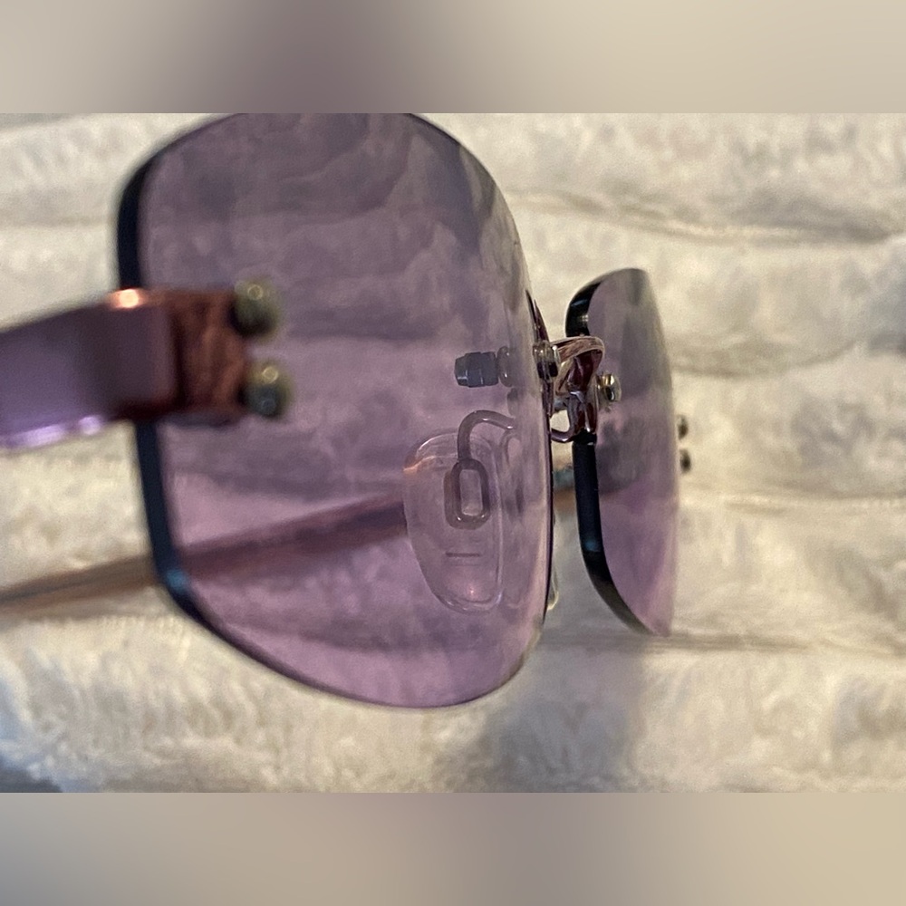 Chanel Rimless Sunglasses Coco Mark Gradient purple 57 18 130 - Picture 5 of 6